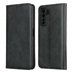 Cover Huawei P40 Lite 5G Flip Cover Ægte Læder