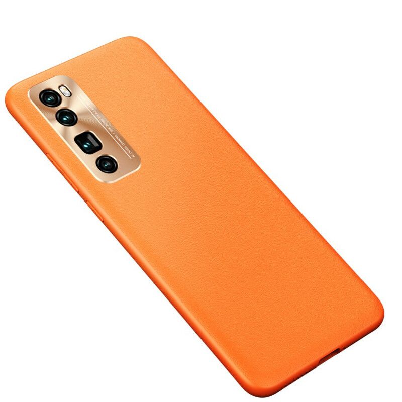 Cover Huawei P40 Lite 5G Læderfarve I Stil