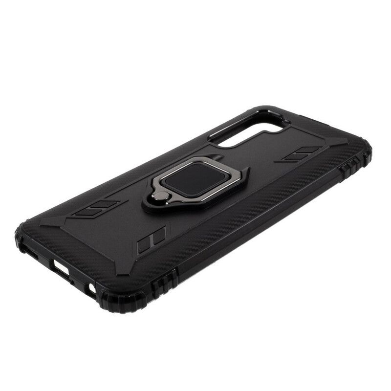 Cover Huawei P40 Lite 5G Ring Og Kulfiber