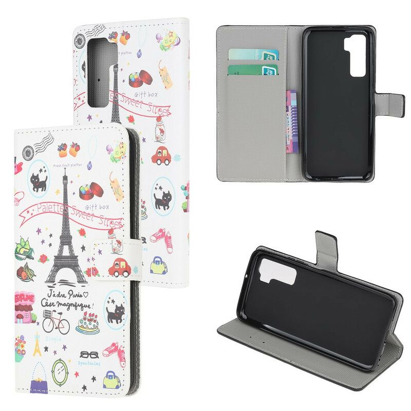 Flip Cover Huawei P40 Lite 5G Jeg Elsker Paris