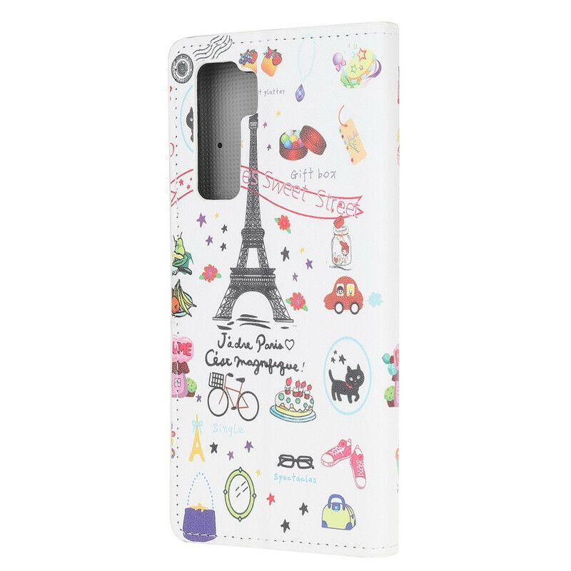 Flip Cover Huawei P40 Lite 5G Jeg Elsker Paris