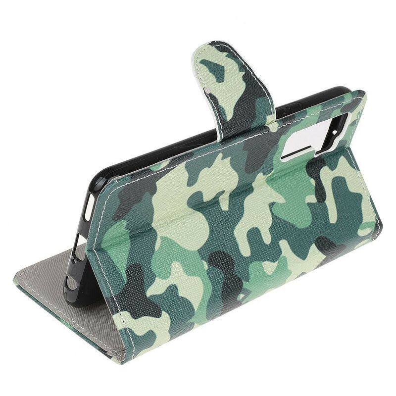 Flip Cover Huawei P40 Lite 5G Militær Camouflage