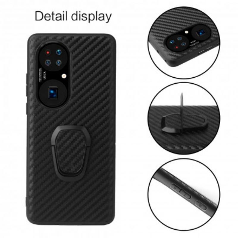 Cover Huawei P50 Carbon Fiber Ring-support