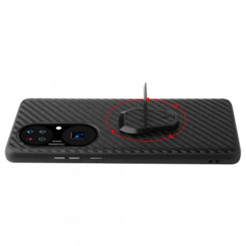 Cover Huawei P50 Carbon Fiber Ring-support