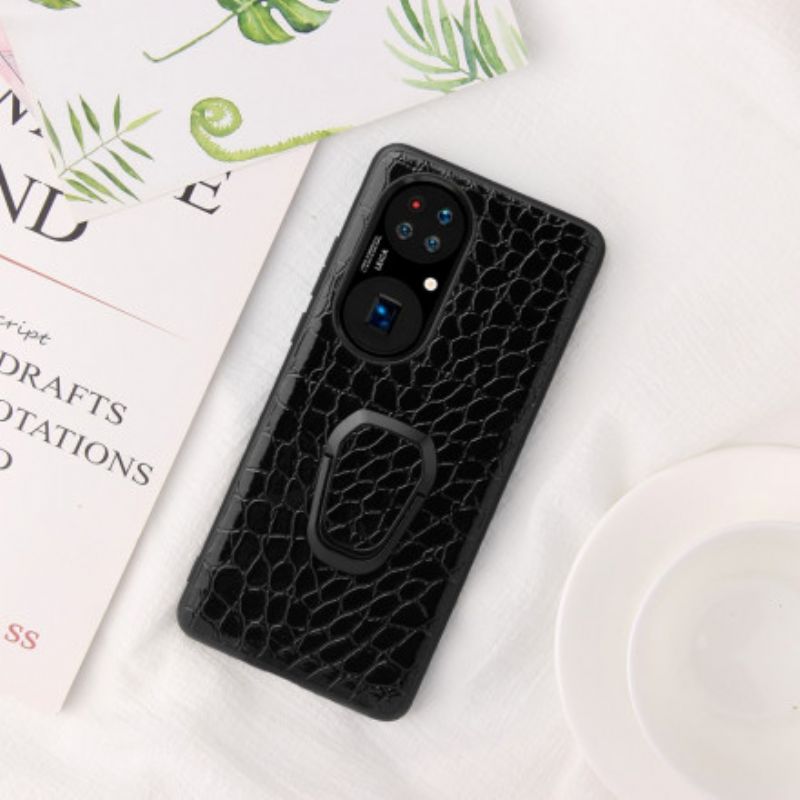 Cover Huawei P50 Crocodile Style Ring-støtte