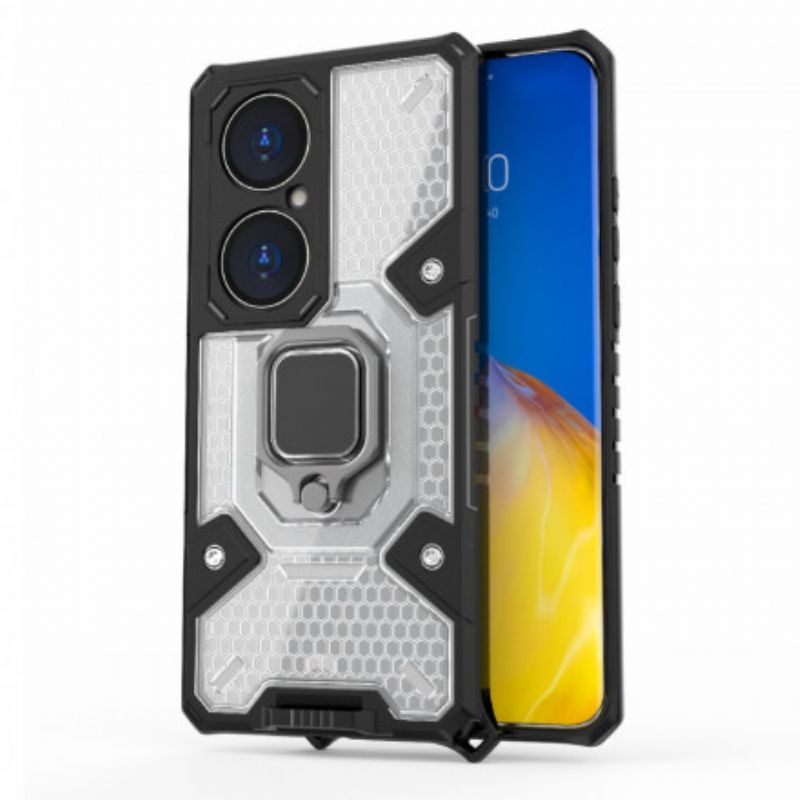 Cover Huawei P50 Holdbar Hybrid Honeycomb-stil