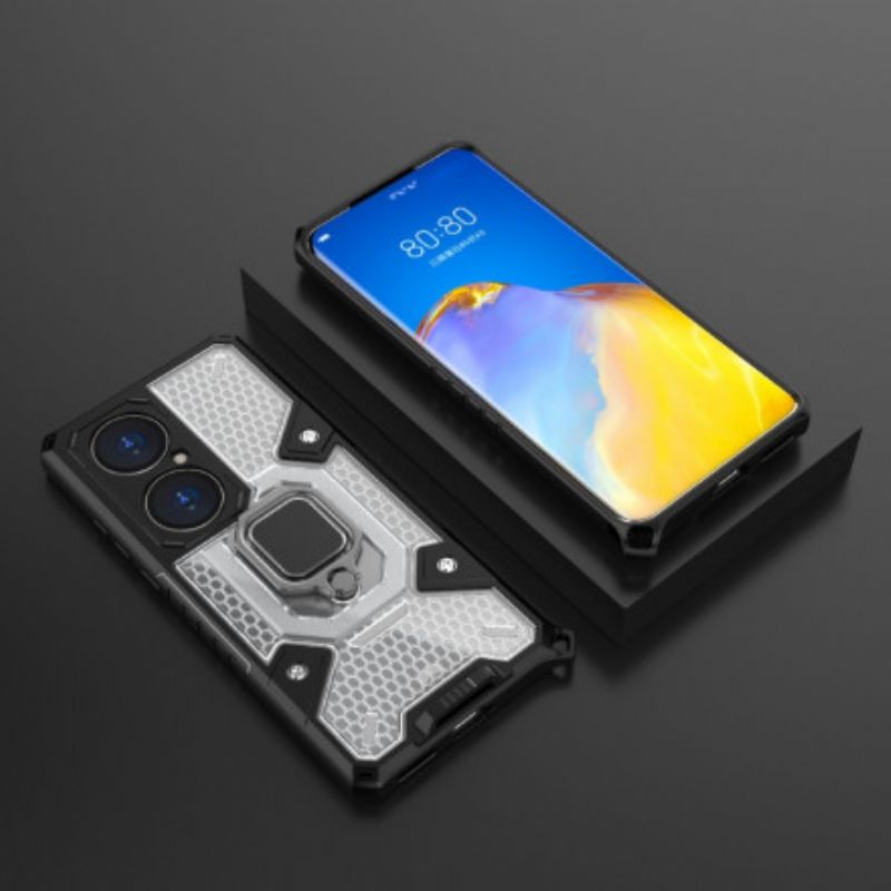 Cover Huawei P50 Holdbar Hybrid Honeycomb-stil