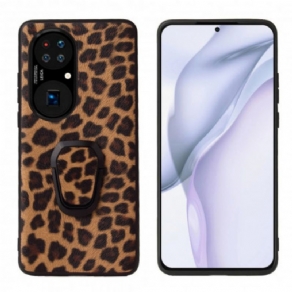 Cover Huawei P50 Ringstøtte I Leopardstil