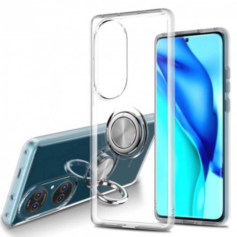 Cover Huawei P50 Transparent Simpel Metalring