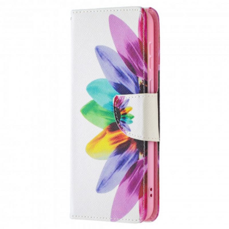 Flip Cover Huawei P50 Akvarelblomst