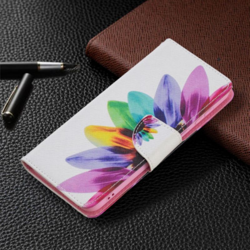 Flip Cover Huawei P50 Akvarelblomst