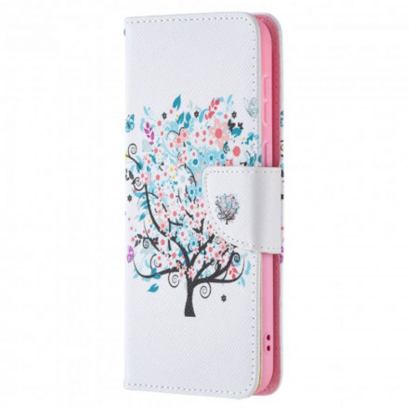 Flip Cover Huawei P50 Blomstret Træ