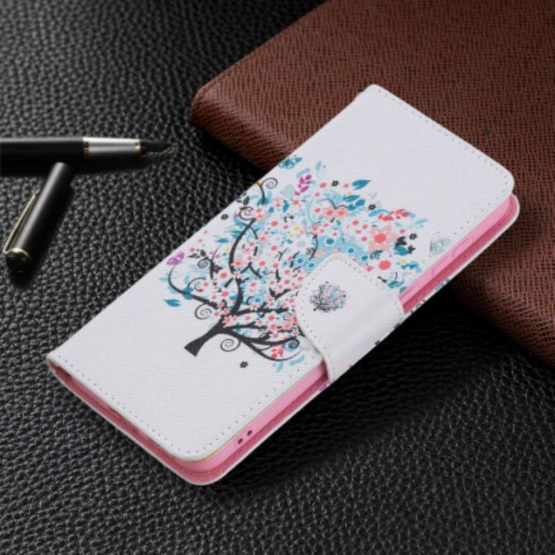 Flip Cover Huawei P50 Blomstret Træ