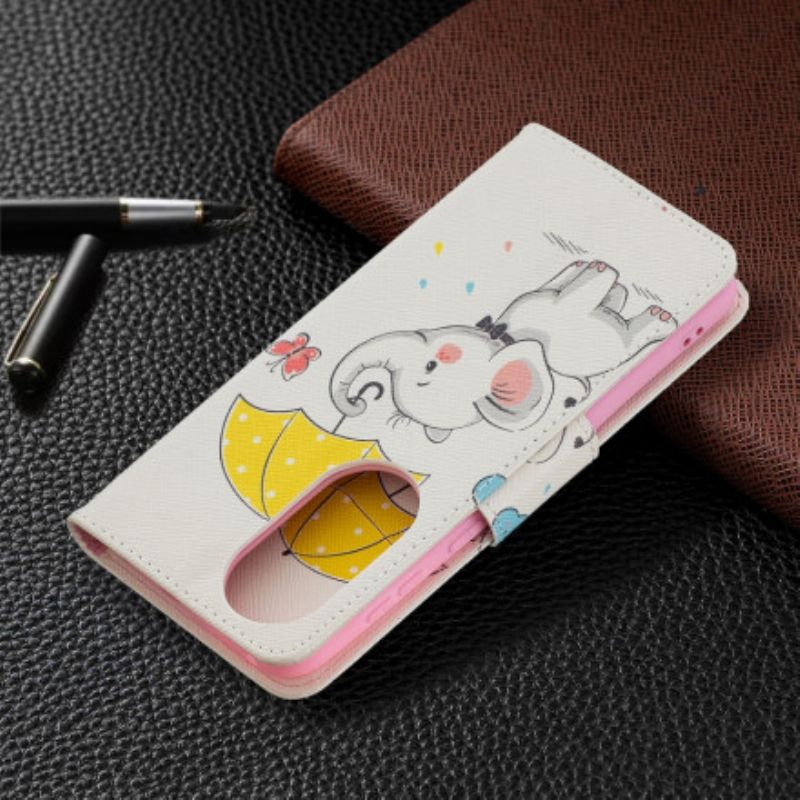 Flip Cover Huawei P50 Elefantunge