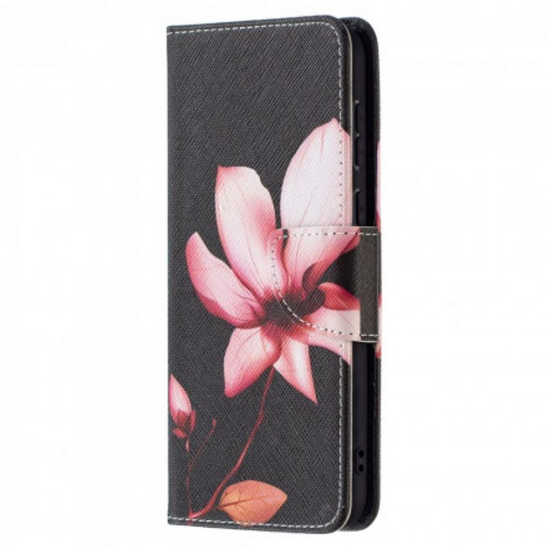 Flip Cover Huawei P50 Pink Blomst