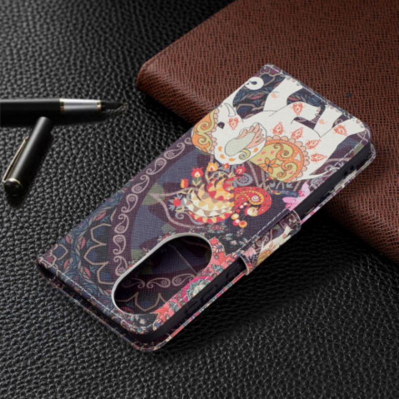 Flip Cover Huawei P50 Stammeelefant