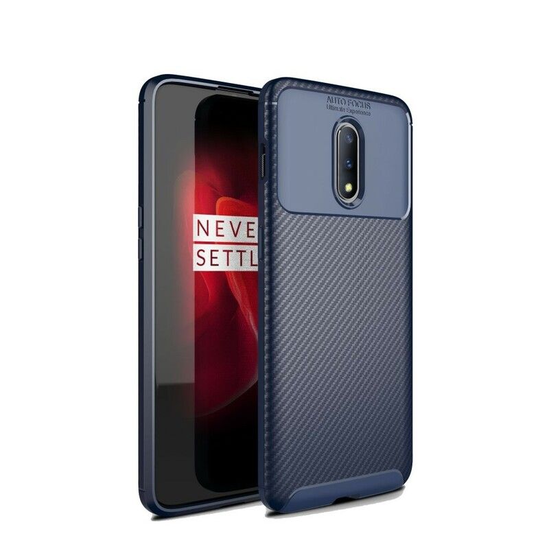 Cover OnePlus 7 Fleksibel Kulfibertekstur