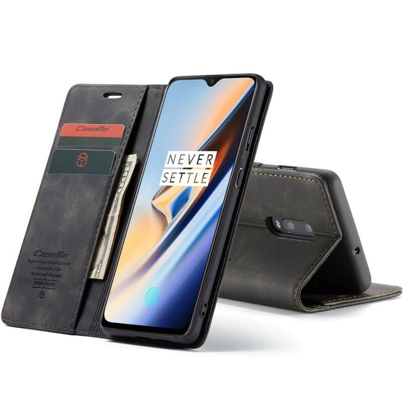 Cover OnePlus 7 Flip Cover Caseme Kunstlæder