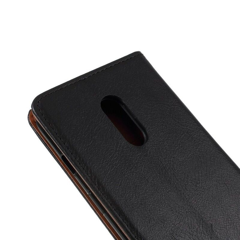 Cover OnePlus 7 Flip Cover Faux Læder Kortholder