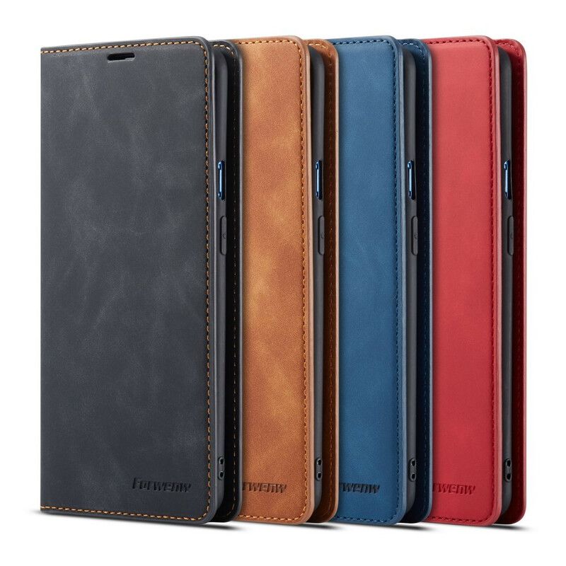 Cover OnePlus 7 Flip Cover Lædereffekt Forwenw