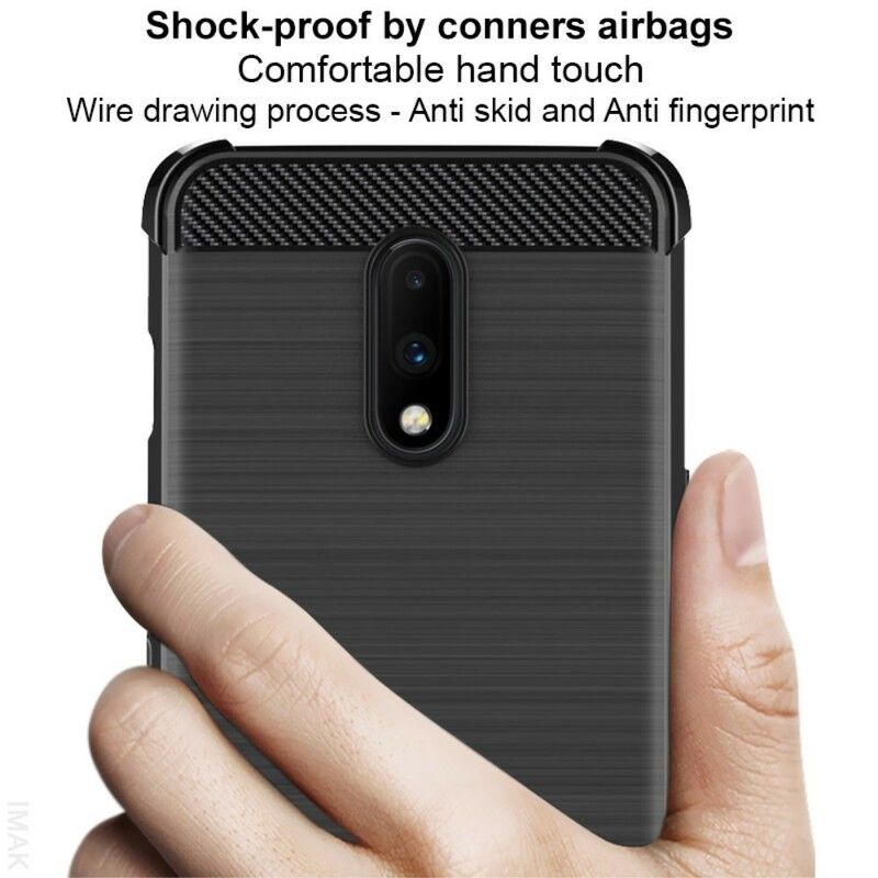 Cover OnePlus 7 Imak Børstet Kulfiber