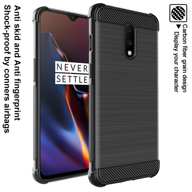 Cover OnePlus 7 Imak Børstet Kulfiber