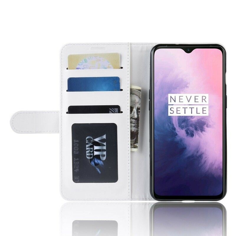 Læder Cover OnePlus 7 Premium Imiteret Læder