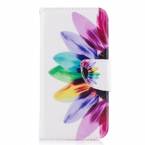 Flip Cover Samsung Galaxy J7 2017 Akvarelblomst