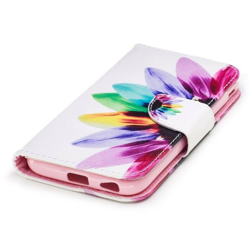 Flip Cover Samsung Galaxy J7 2017 Akvarelblomst