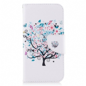 Flip Cover Samsung Galaxy J7 2017 Blomstret Træ