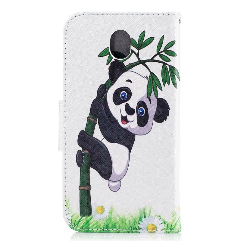 Flip Cover Samsung Galaxy J7 2017 Panda På Bambus