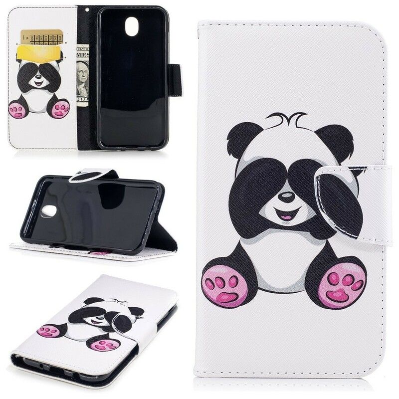 Flip Cover Samsung Galaxy J7 2017 Panda Sjov