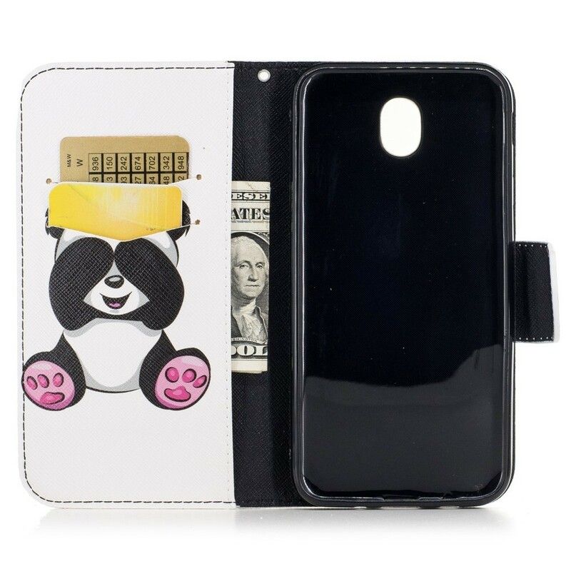 Flip Cover Samsung Galaxy J7 2017 Panda Sjov