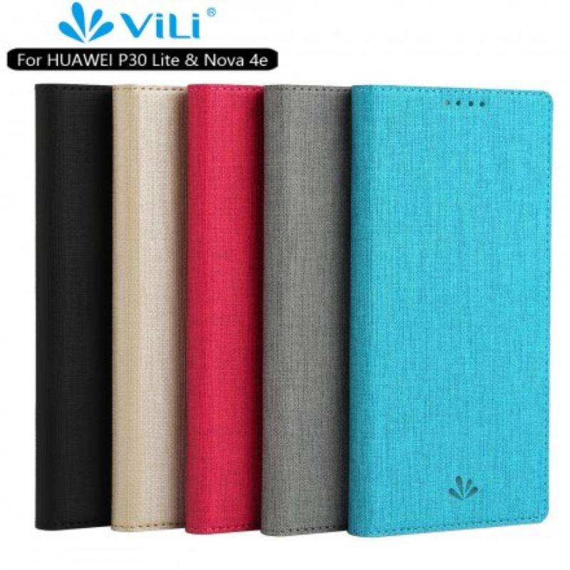 Cover Huawei P30 Lite Flip Cover Tekstureret