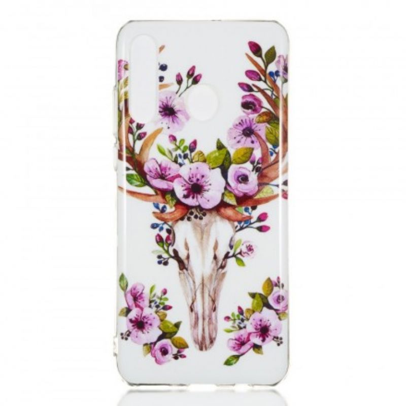 Cover Huawei P30 Lite Fluorescerende Blomsterelg