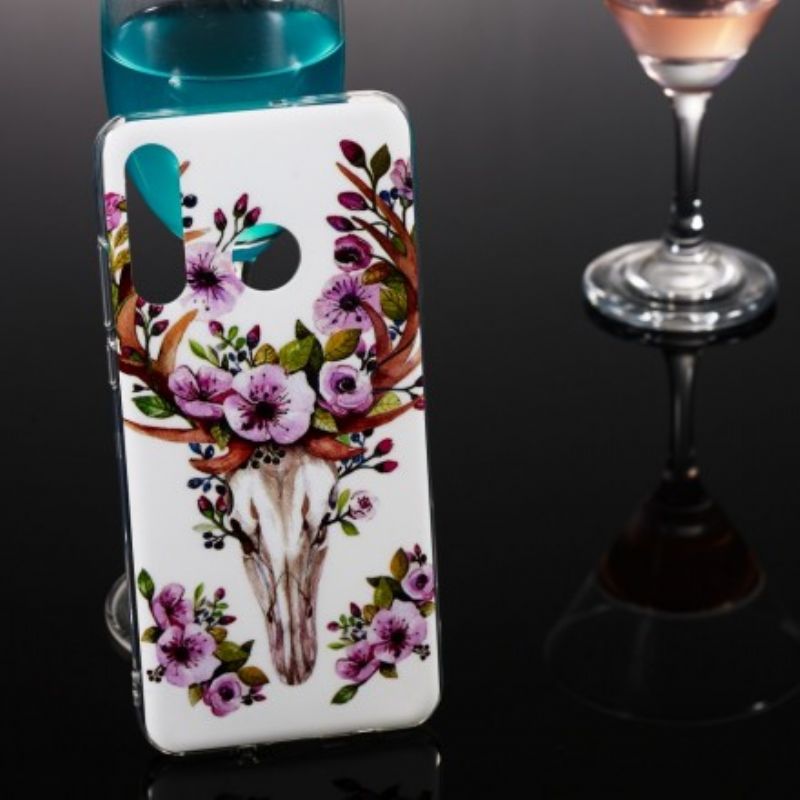 Cover Huawei P30 Lite Fluorescerende Blomsterelg