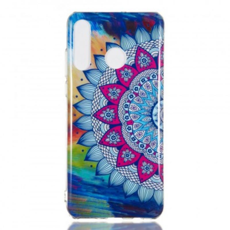 Cover Huawei P30 Lite Fluorescerende Farverig Mandala