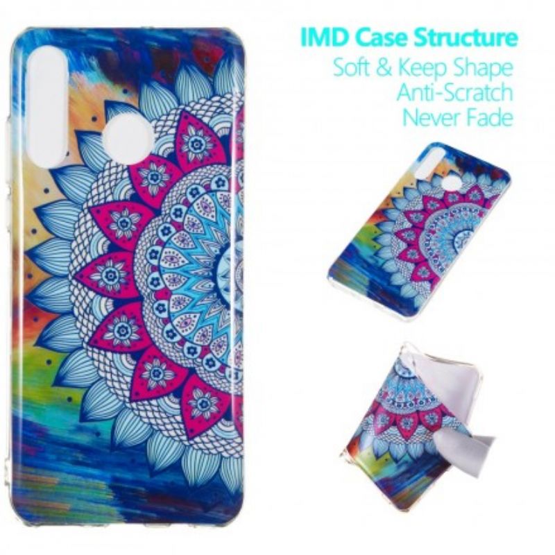 Cover Huawei P30 Lite Fluorescerende Farverig Mandala