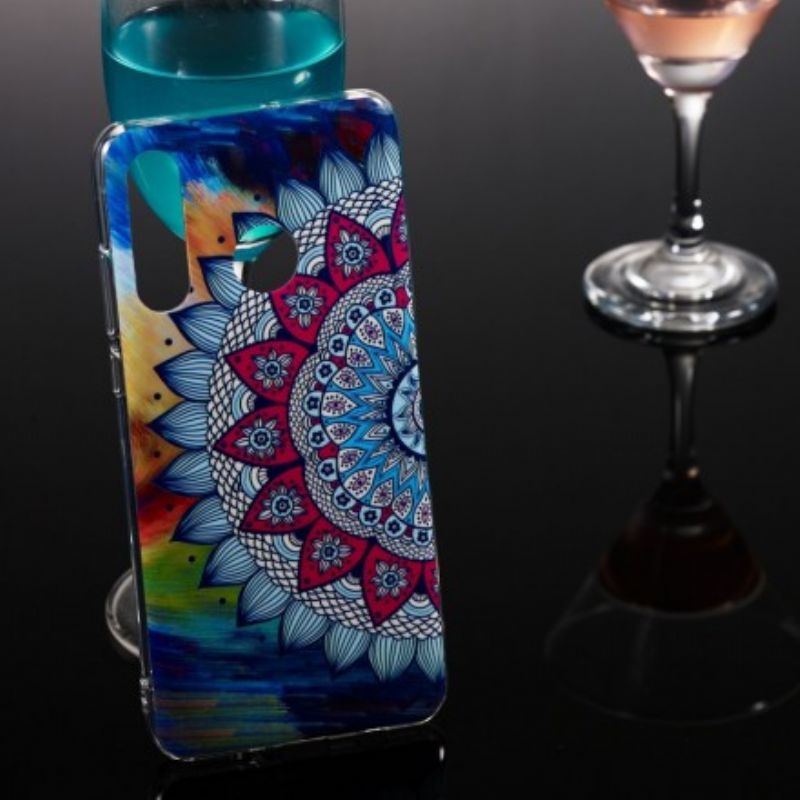 Cover Huawei P30 Lite Fluorescerende Farverig Mandala