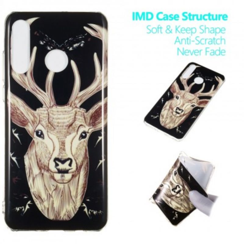 Cover Huawei P30 Lite Fluorescerende Majestic Stag