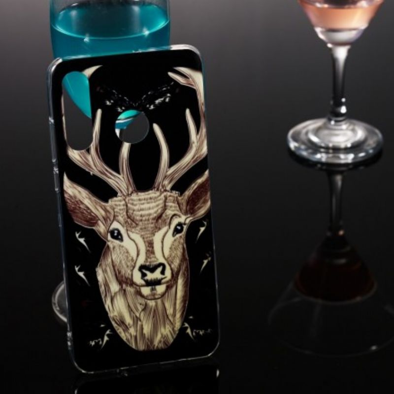 Cover Huawei P30 Lite Fluorescerende Majestic Stag