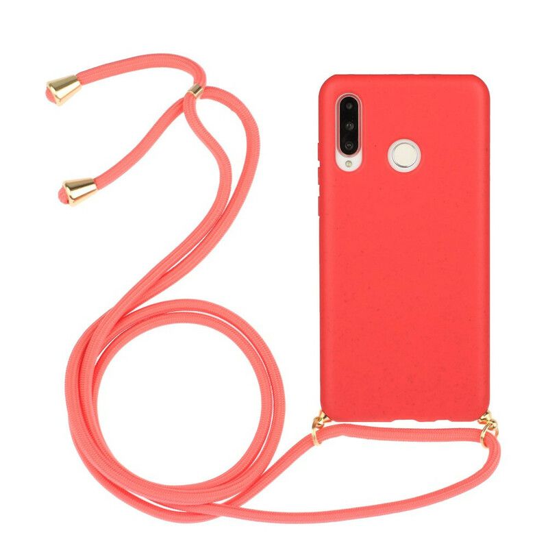 Cover Huawei P30 Lite Silicone Med Farvet Ledning