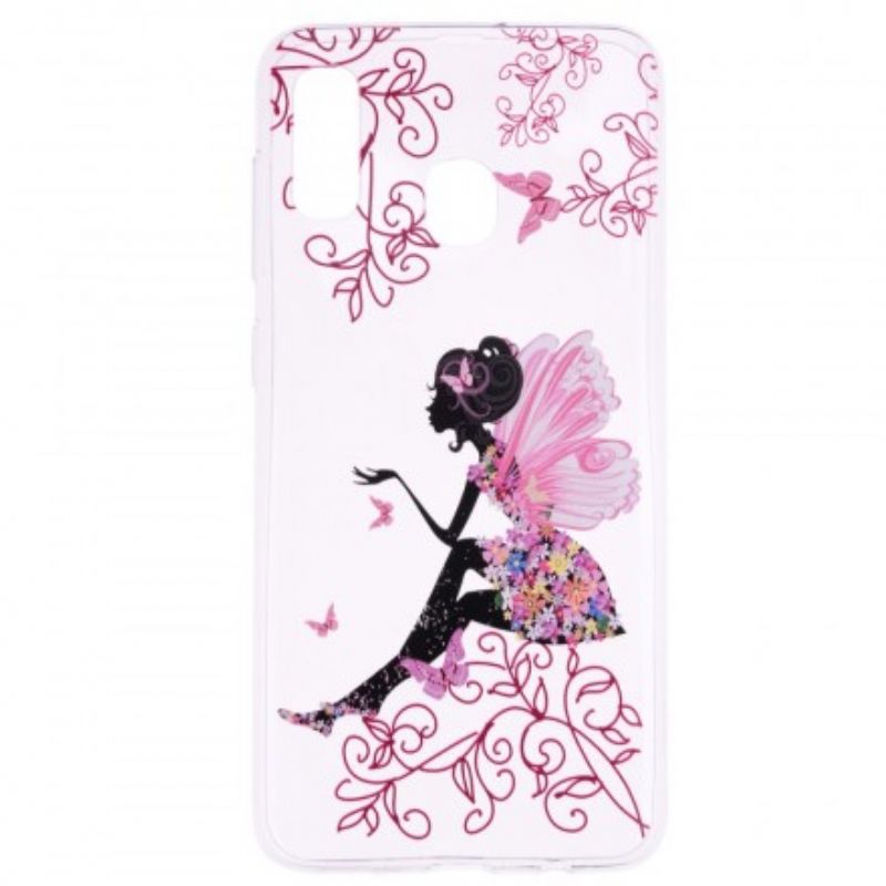 Cover Huawei P30 Lite Transparent Blomsterfe