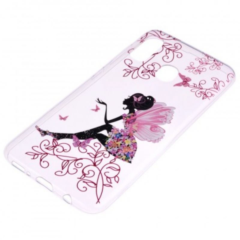 Cover Huawei P30 Lite Transparent Blomsterfe