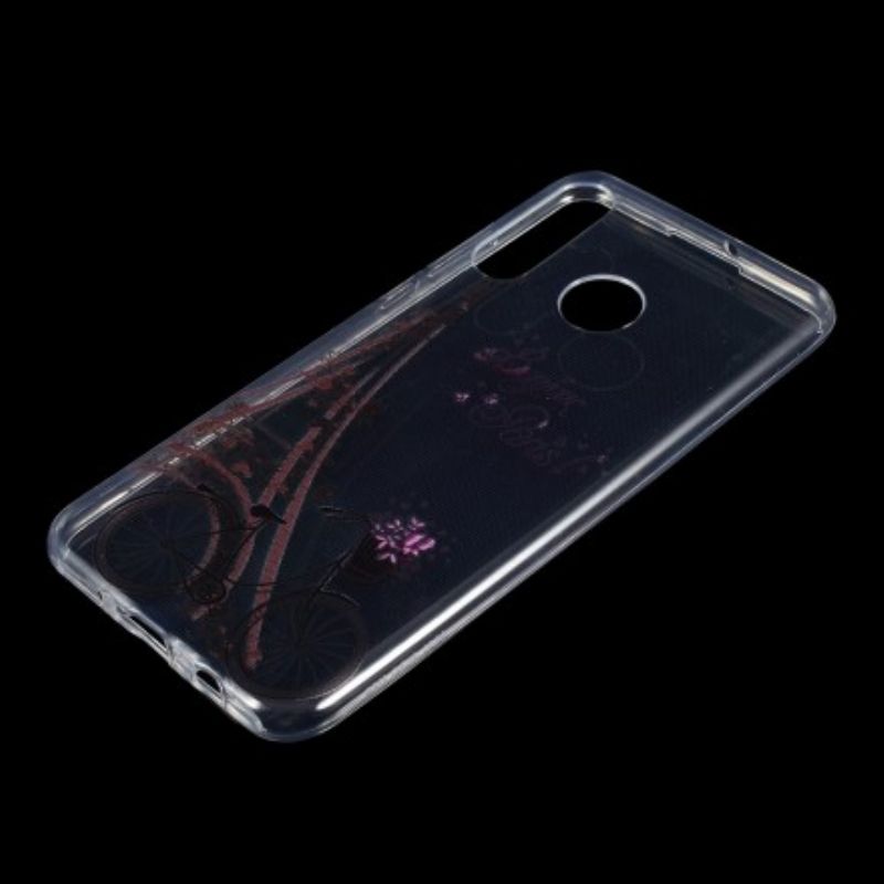 Cover Huawei P30 Lite Transparent Bonjour Paris