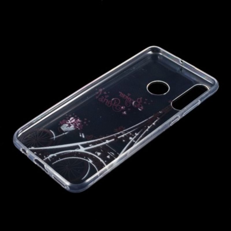 Cover Huawei P30 Lite Transparent Bonjour Paris