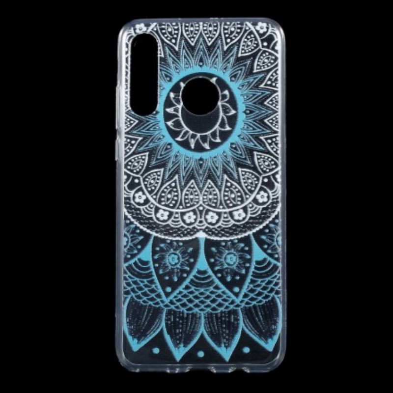 Cover Huawei P30 Lite Transparent Farvet Mandala