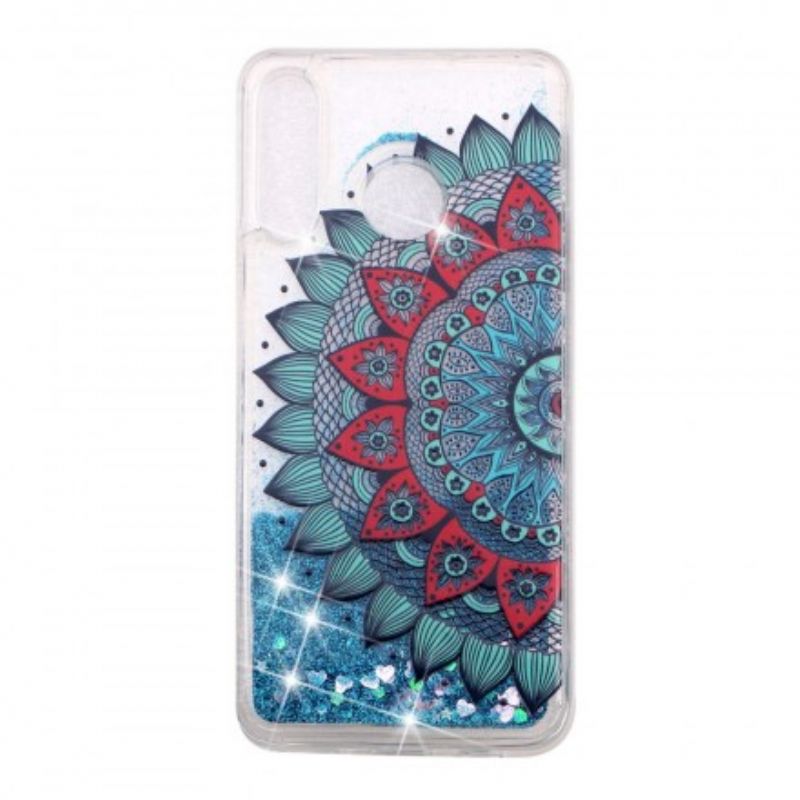 Cover Huawei P30 Lite Transparent Mandala Glitter