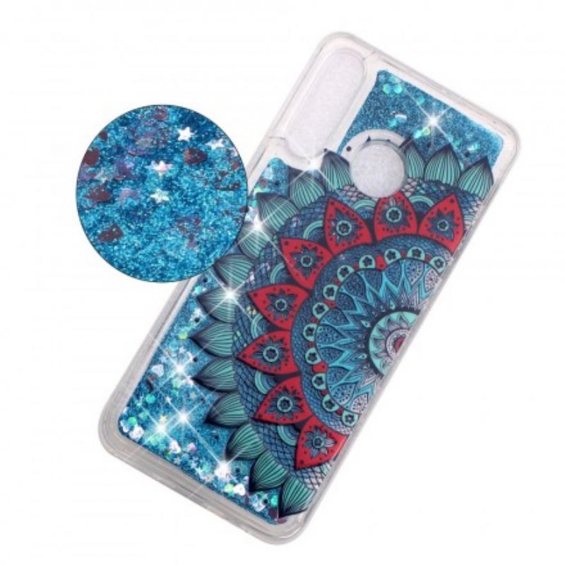 Cover Huawei P30 Lite Transparent Mandala Glitter