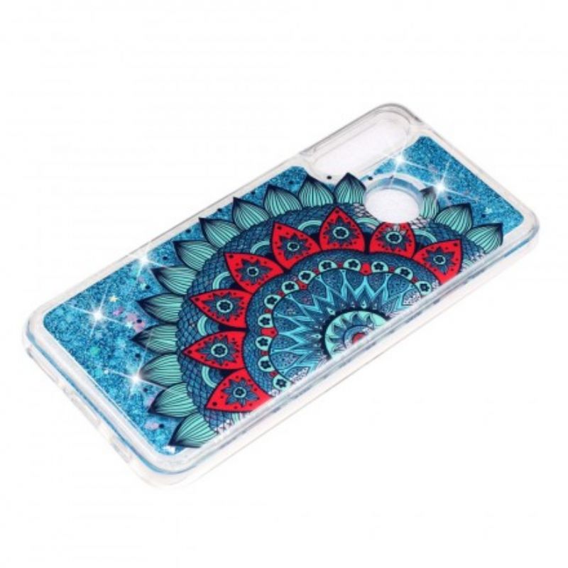 Cover Huawei P30 Lite Transparent Mandala Glitter